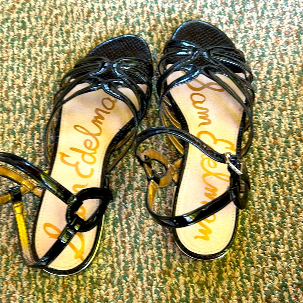 Sam Edelman, patent leather sandals. Size 9 1/2.